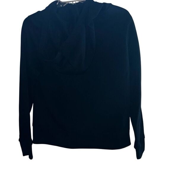 ID Ideology Women S Zip Front Fleece Hoodie Black Size M - Picture 2 of 3